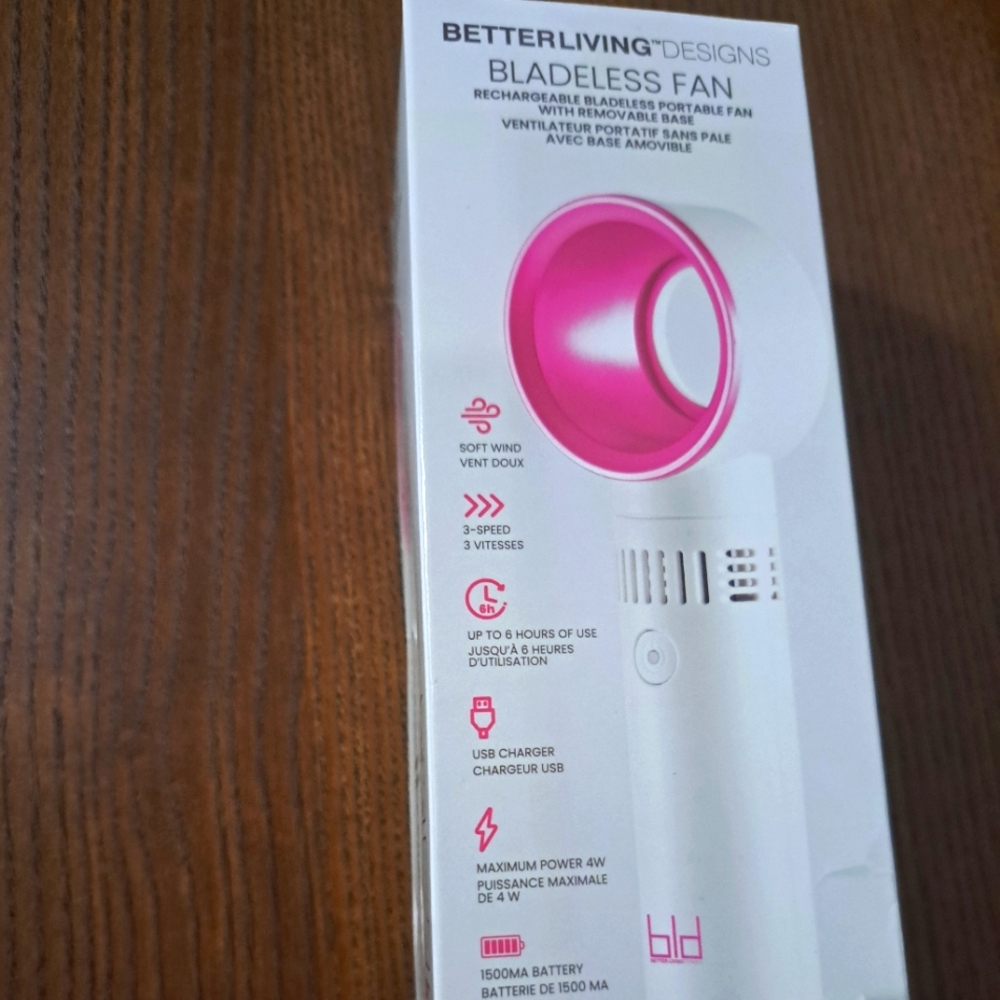 Rechargeable portable fan/ventilateur